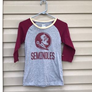 Nike Florida State girls gray&burgundy shirt  $5/25
